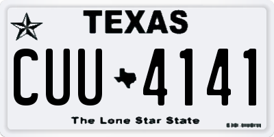 TX license plate CUU4141