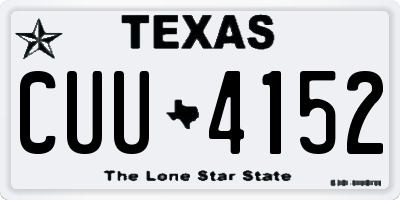 TX license plate CUU4152