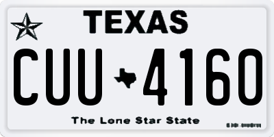 TX license plate CUU4160