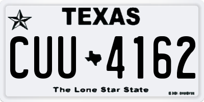 TX license plate CUU4162