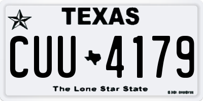 TX license plate CUU4179
