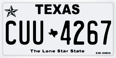 TX license plate CUU4267