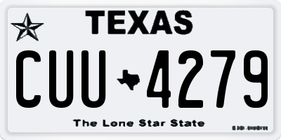 TX license plate CUU4279