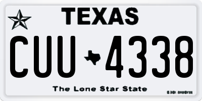 TX license plate CUU4338