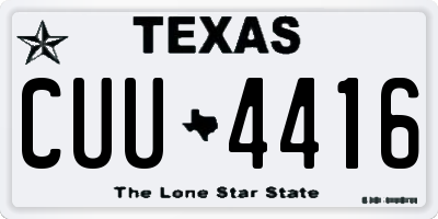 TX license plate CUU4416