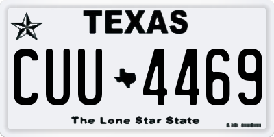 TX license plate CUU4469