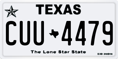 TX license plate CUU4479