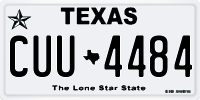 TX license plate CUU4484