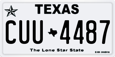 TX license plate CUU4487