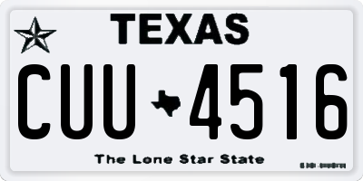 TX license plate CUU4516