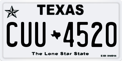 TX license plate CUU4520