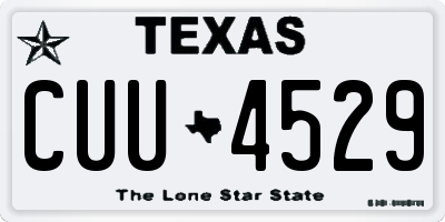TX license plate CUU4529