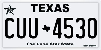 TX license plate CUU4530