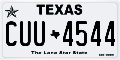 TX license plate CUU4544