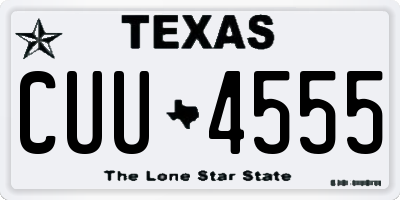 TX license plate CUU4555