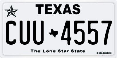 TX license plate CUU4557