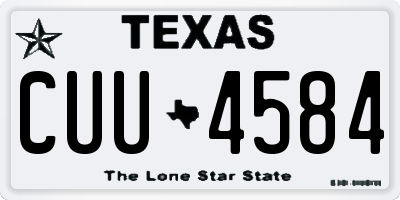 TX license plate CUU4584