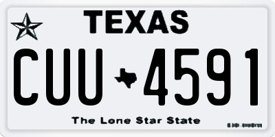 TX license plate CUU4591