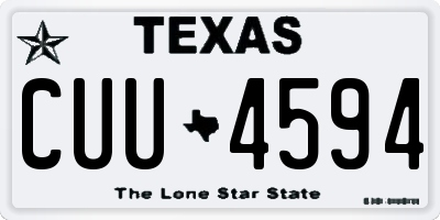 TX license plate CUU4594