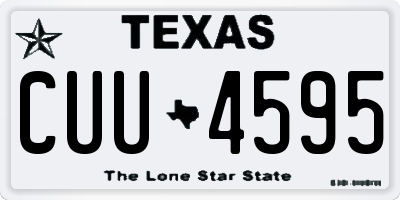 TX license plate CUU4595