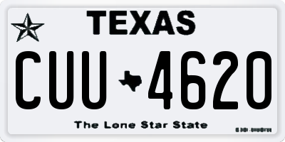 TX license plate CUU4620