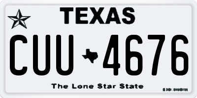 TX license plate CUU4676