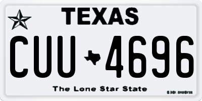 TX license plate CUU4696