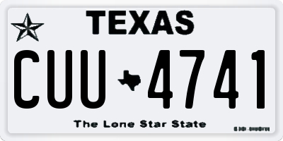 TX license plate CUU4741
