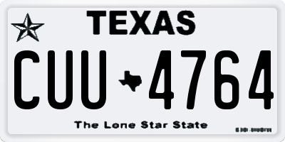 TX license plate CUU4764