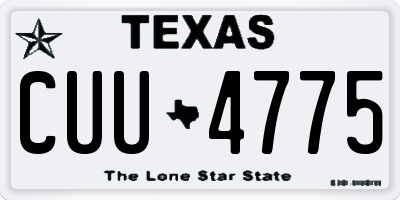 TX license plate CUU4775