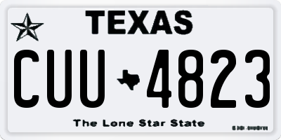 TX license plate CUU4823