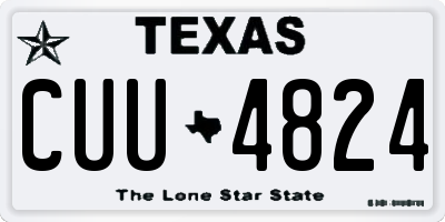 TX license plate CUU4824