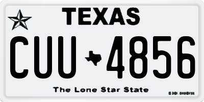 TX license plate CUU4856