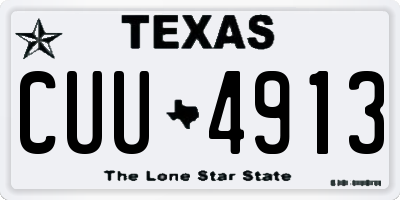 TX license plate CUU4913