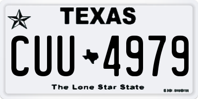 TX license plate CUU4979