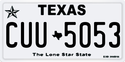TX license plate CUU5053