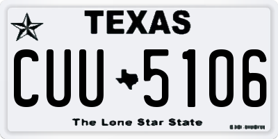 TX license plate CUU5106