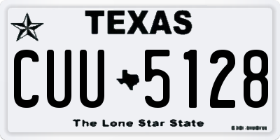 TX license plate CUU5128