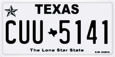 TX license plate CUU5141