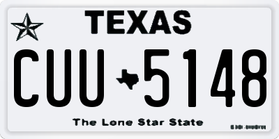 TX license plate CUU5148