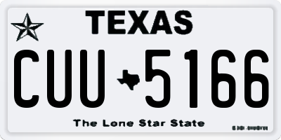 TX license plate CUU5166