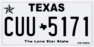 TX license plate CUU5171