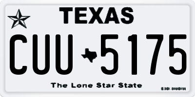 TX license plate CUU5175