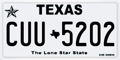TX license plate CUU5202