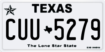 TX license plate CUU5279