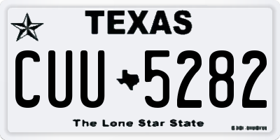 TX license plate CUU5282