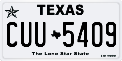 TX license plate CUU5409