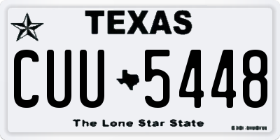 TX license plate CUU5448