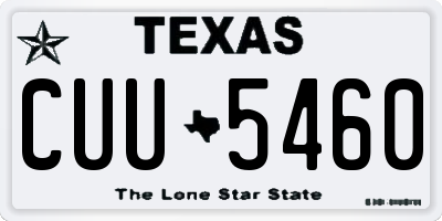TX license plate CUU5460