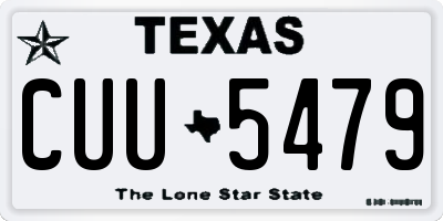 TX license plate CUU5479